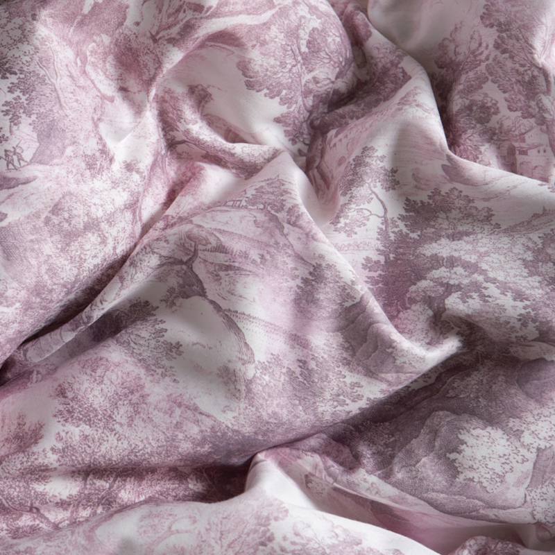 Thumbnail of Cotton Bedding Set Toile Pink Uk Single, Us Twin image