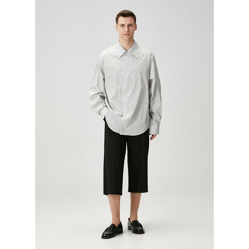 Thumbnail of Cotton Blend Striped Woven Shirt image