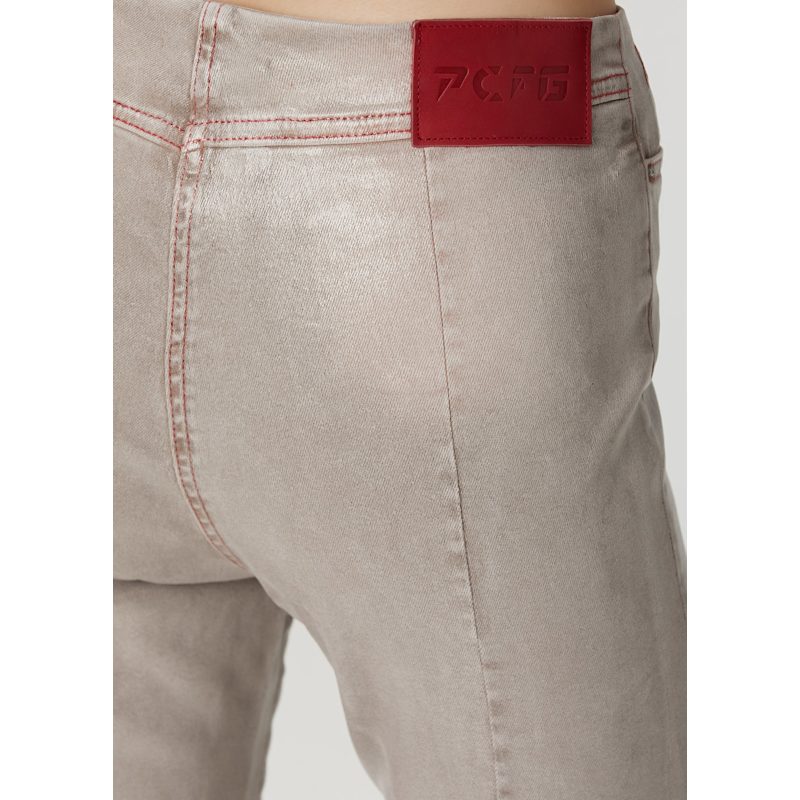 Thumbnail of Cotton Coated Flare Pant - Moon Rock image