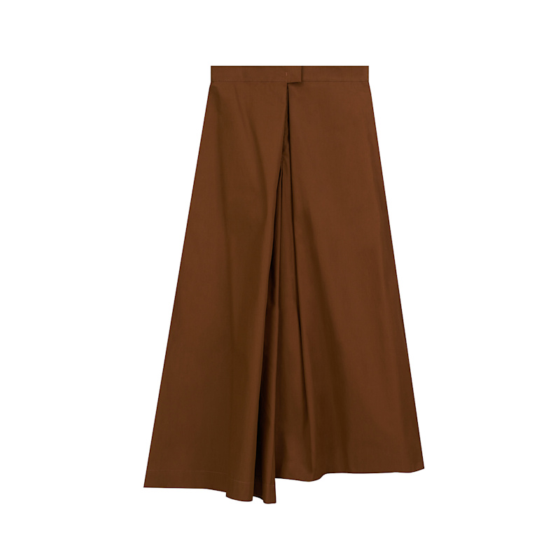 Cotton Culottes With Deep Pleat