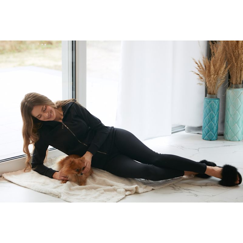 Thumbnail of Cotton Fitted Tracksuit Zip Hoodie & Lounge Tight image