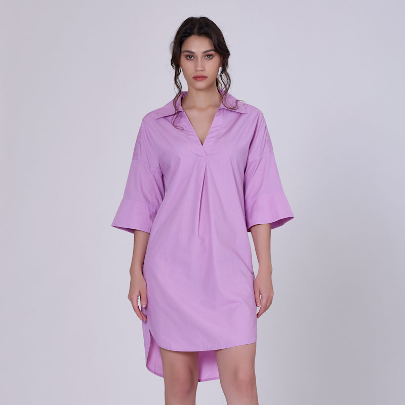 Cotton Minimalist Shirt Dress - Parm | Smart and Joy | Wolf & Badger