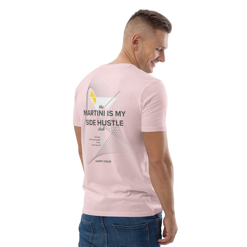 Thumbnail of Cotton Pink Martini Is My Side Hustle Club Organic Cotton T-Shirt - Men image