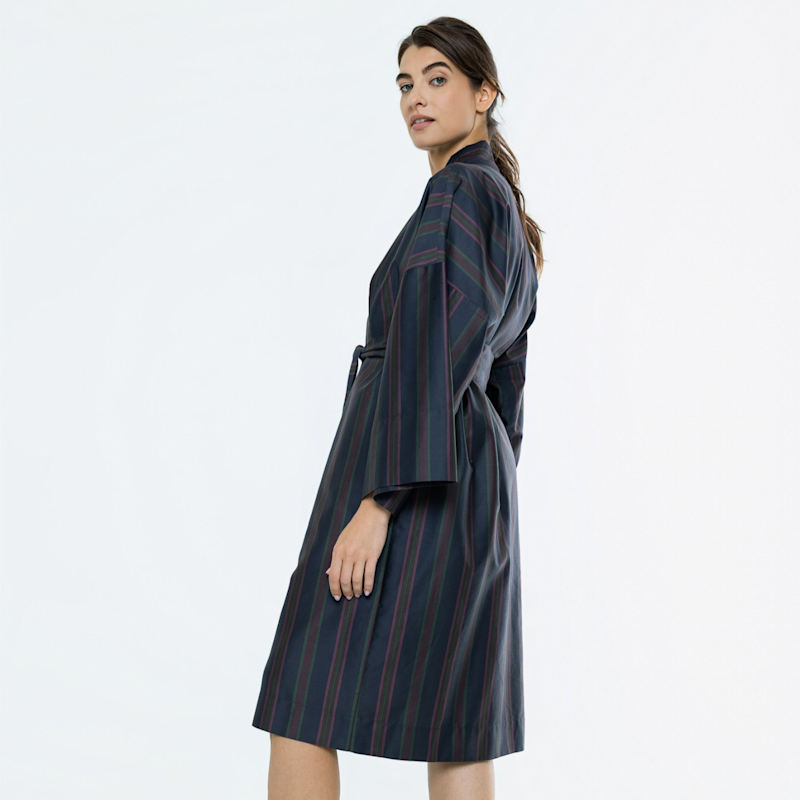 Thumbnail of Cotton Sateen Kimono Robe Etno Baltic image