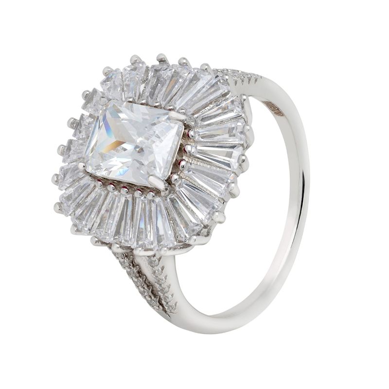 Thumbnail of Countess Cocktail Ring Moissanite Silver image