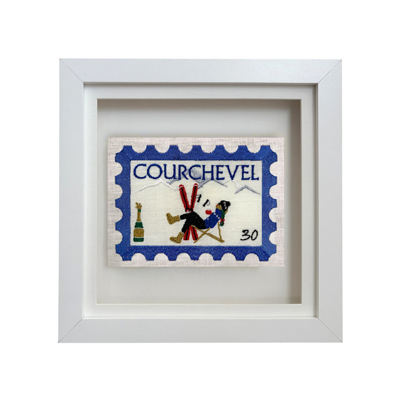 Thumbnail of Courchevel Embroidered Stamp Artwork image