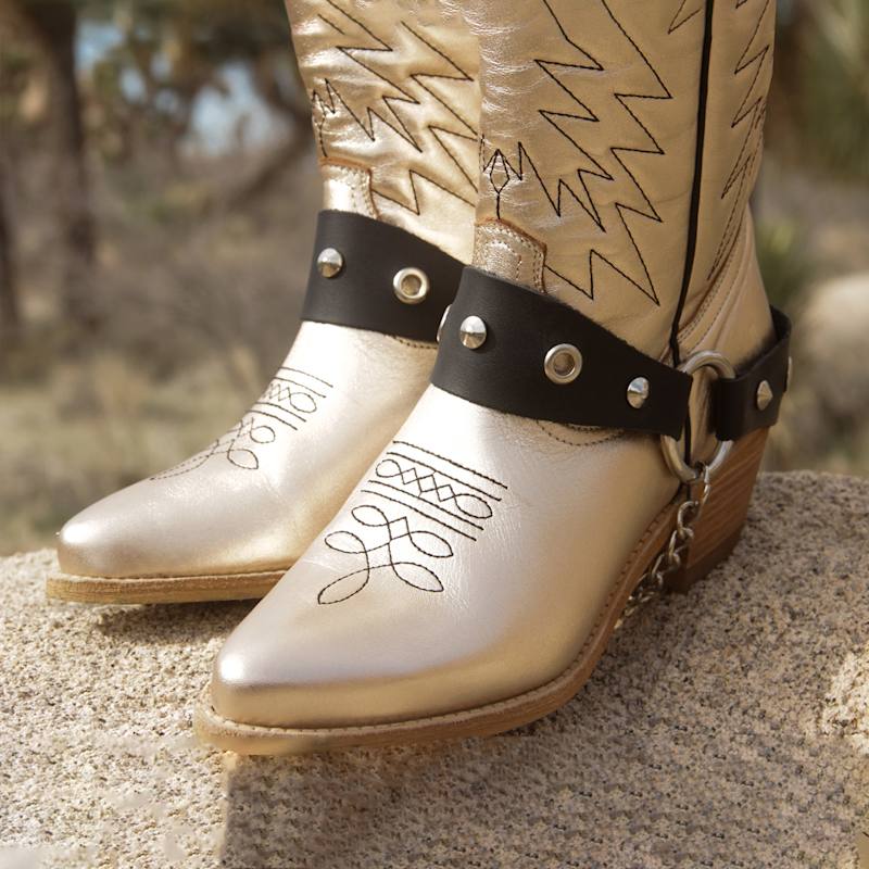 Thumbnail of Cowboy Gold Boots image