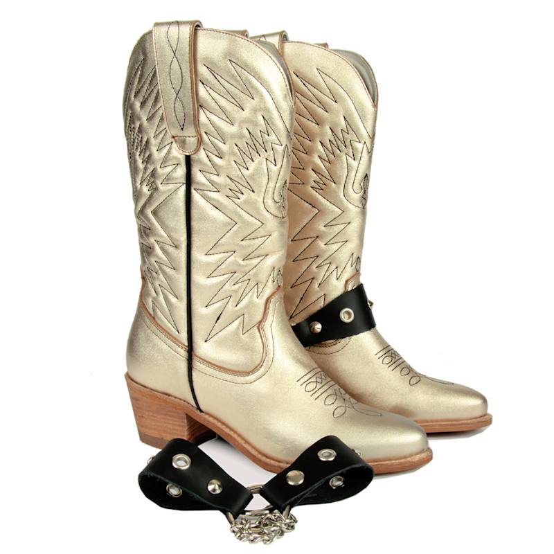 Thumbnail of Cowboy Gold Boots image