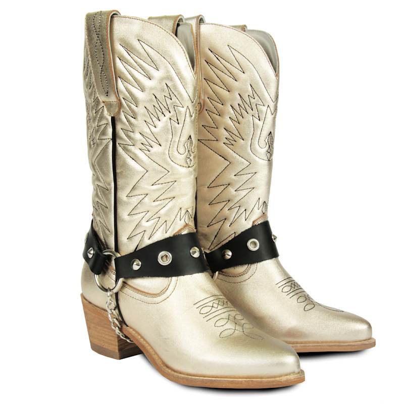 Thumbnail of Cowboy Gold Boots image