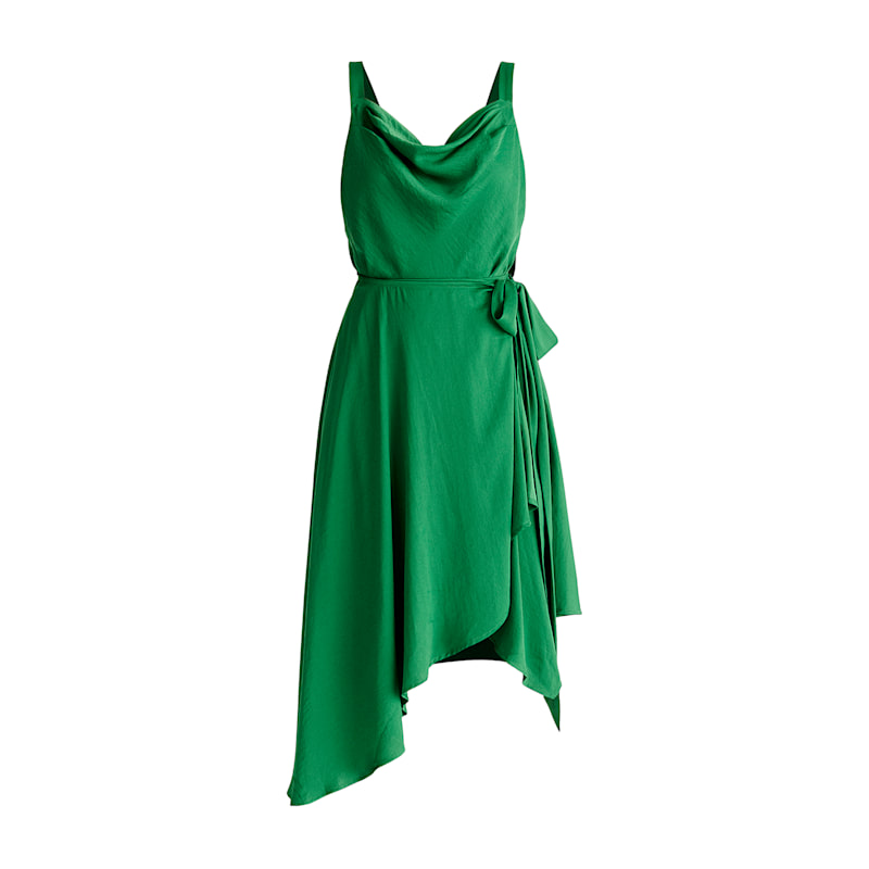 Thumbnail of Cowl Neck Dress In Green image