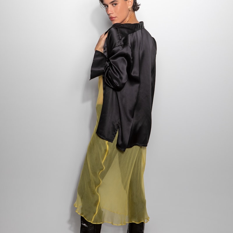 Thumbnail of The Silk Shirt In Black image