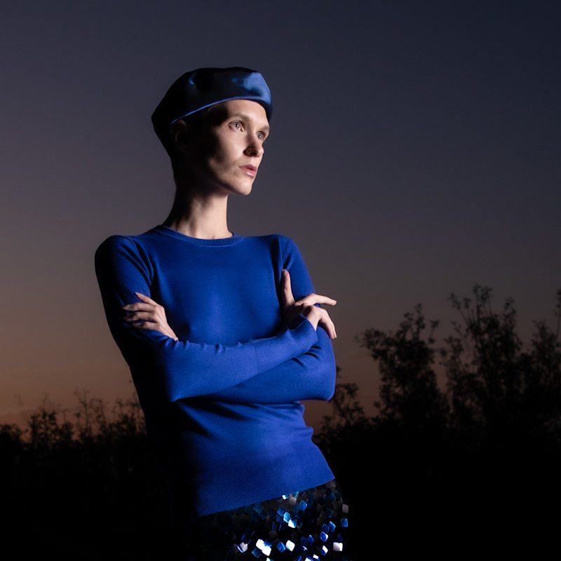 Thumbnail of Craving Blue- French Beret Hat image