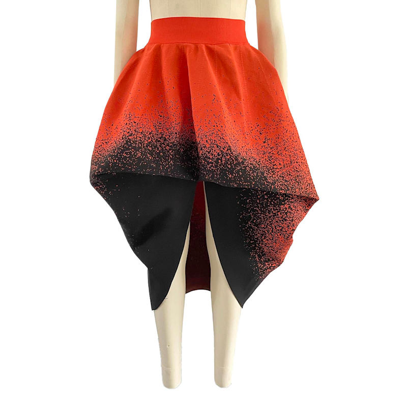 Crazy Brain Midi Skirt In Cape - Oragne | ARTO. | Wolf & Badger