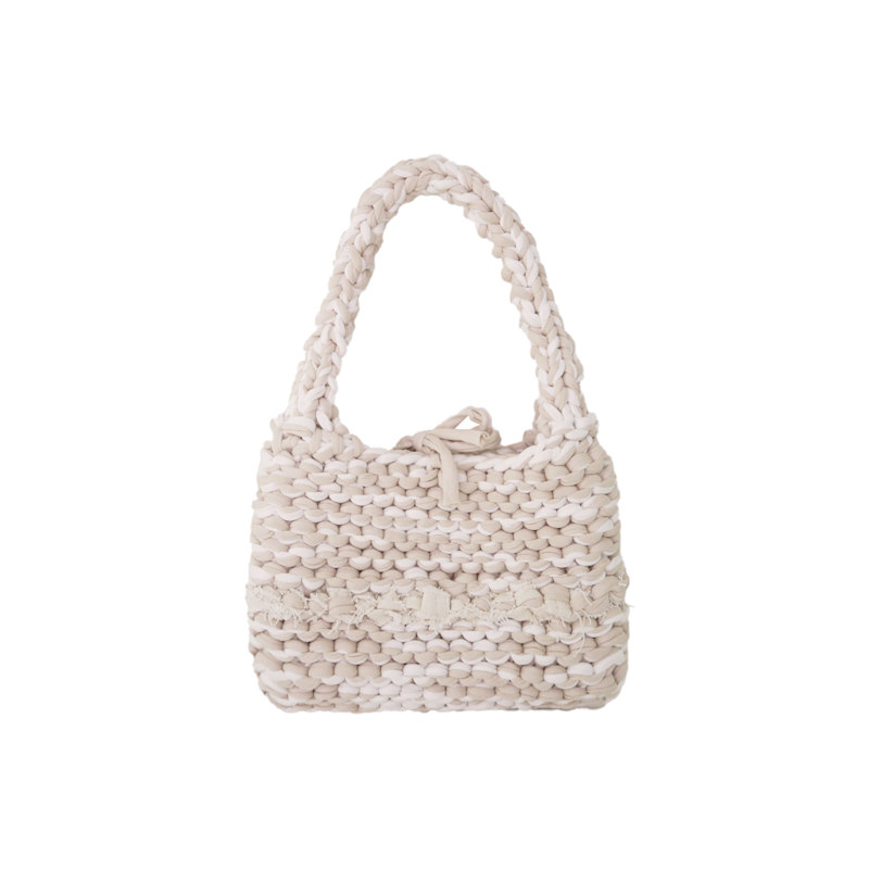 Thumbnail of Cream Denim Mini Baby Doll Bag image