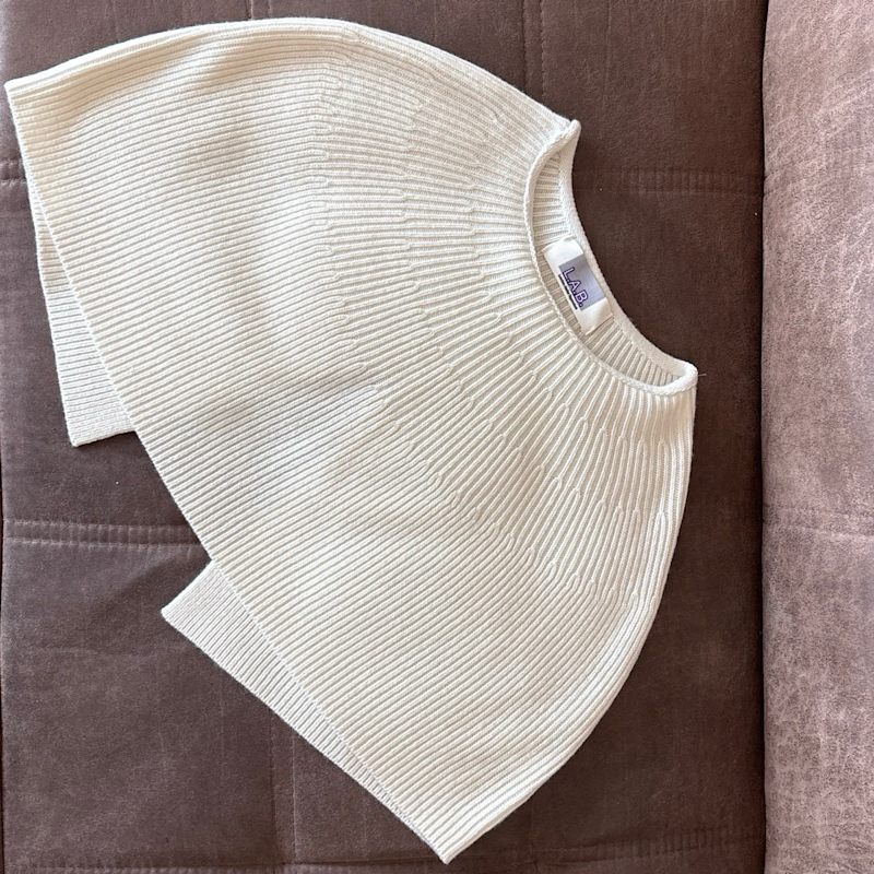 Thumbnail of Cream Mohair Wool Knitted Cape image
