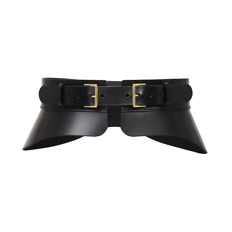Thumbnail of Crescent Peplum Leather Belt image