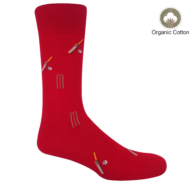 Thumbnail of Cricket Men's Socks – Red image