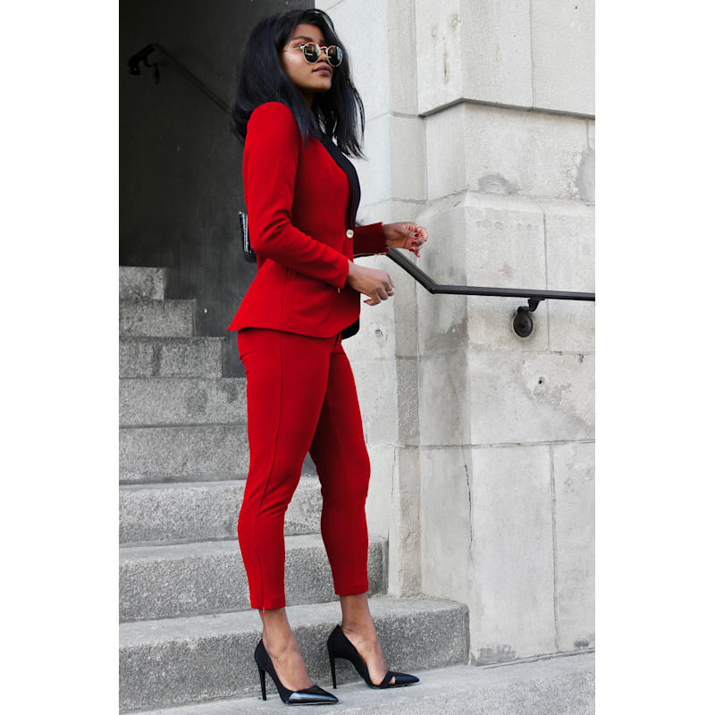Thumbnail of Women’S Rebellious Stretch Blazer - Crimson Red image