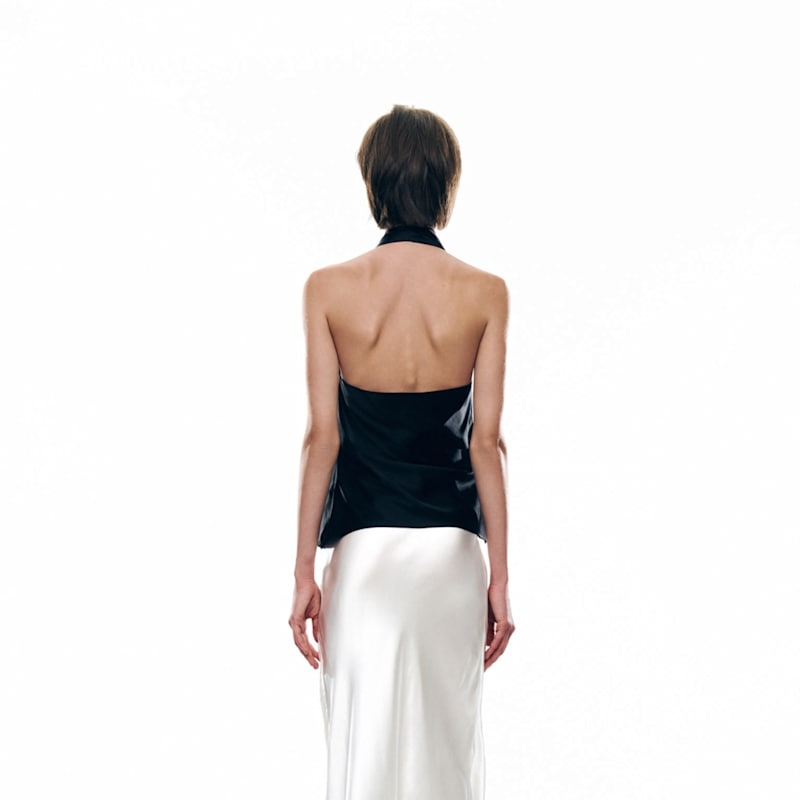 Thumbnail of Draped Halterneck Top in Black image