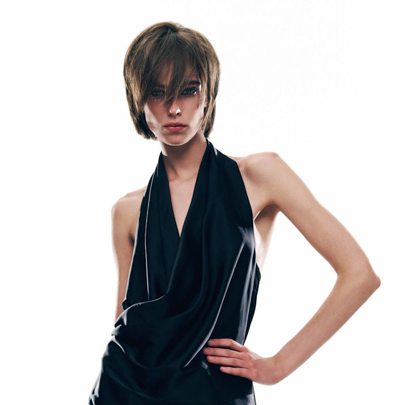 Thumbnail of Draped Halterneck Top in Black image