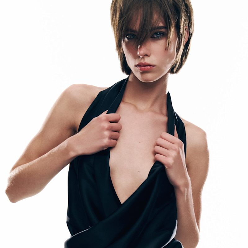 Thumbnail of Draped Halterneck Top in Black image