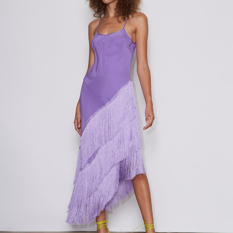 Thumbnail of Cristina Purple Midi Dress image