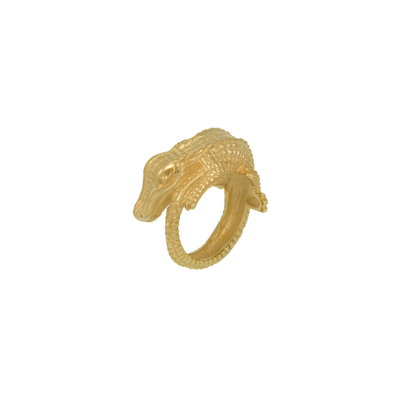 Thumbnail of Crocodile Ring Gold image