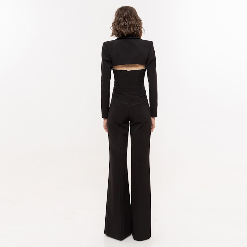 Thumbnail of Cropped Blazer Black image