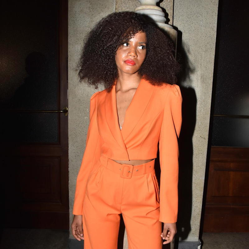 Thumbnail of Orange Cropped Blazer Sanremo image