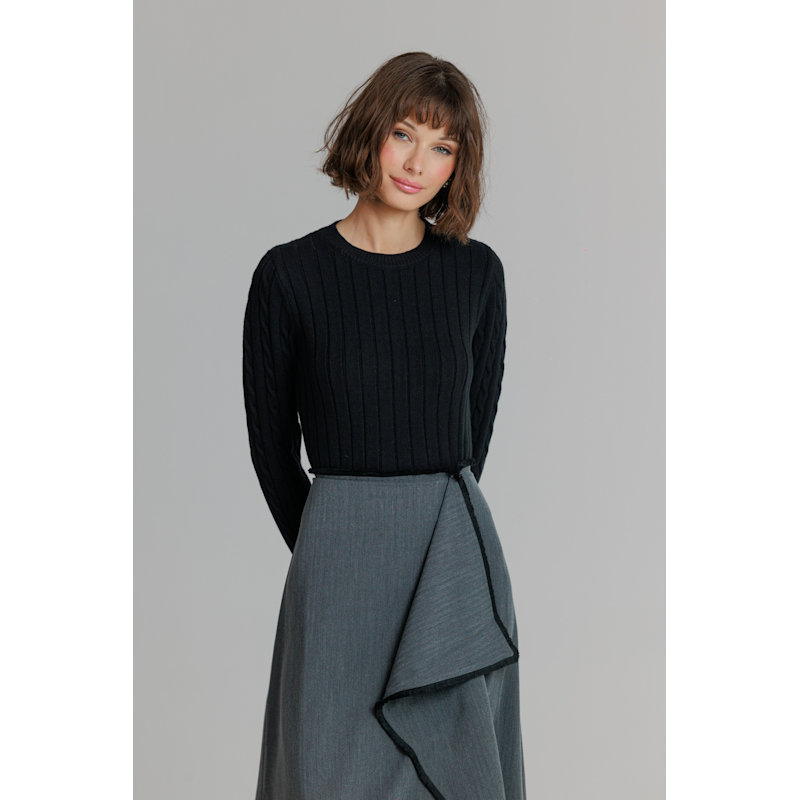 Thumbnail of Herringbone Skirt Grey image