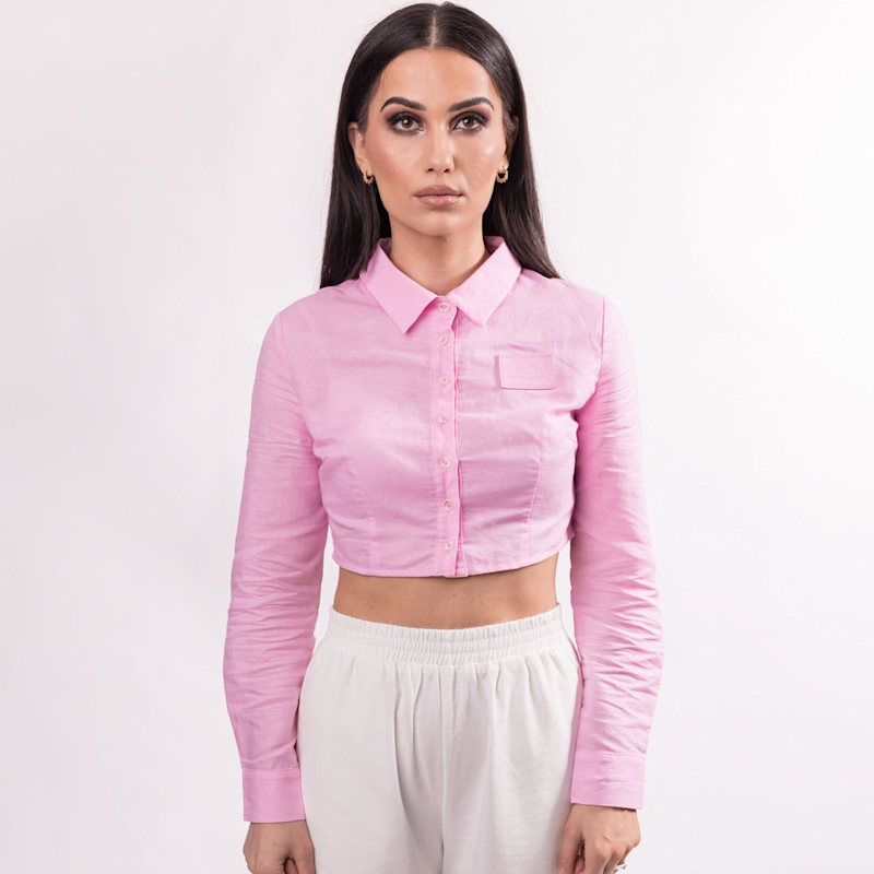 Thumbnail of Cropped Shirt Candy Pink image