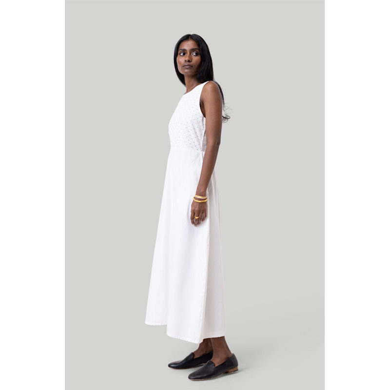 Thumbnail of Cross-Back Midi Cotton Dress image