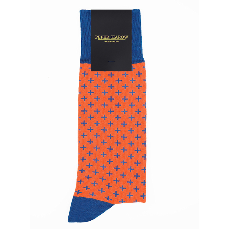 Thumbnail of Crosslet Men's Socks - Orange image