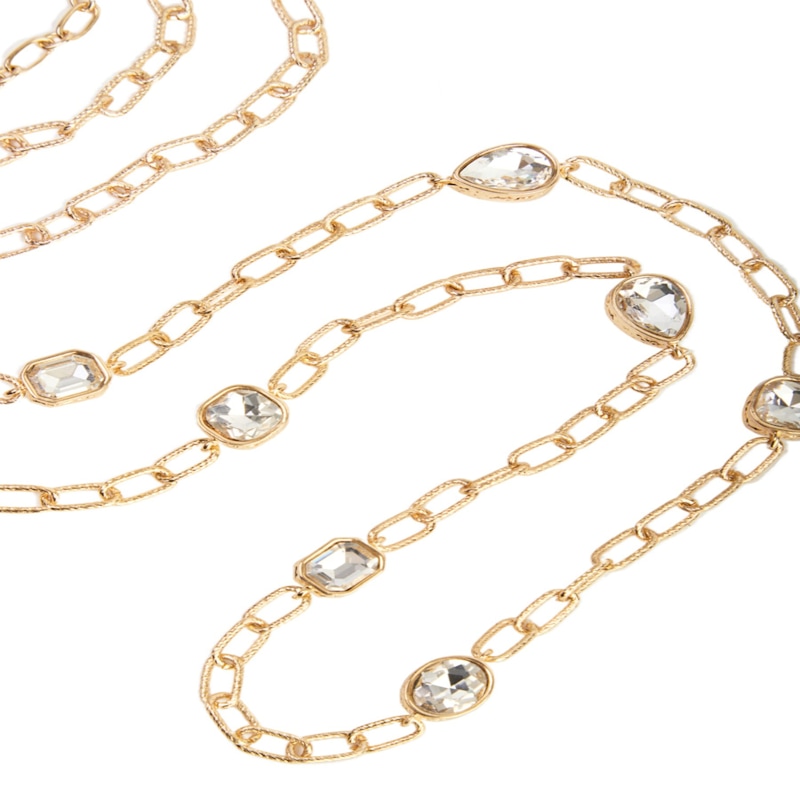 Thumbnail of Crystal Cascade Long Necklace image