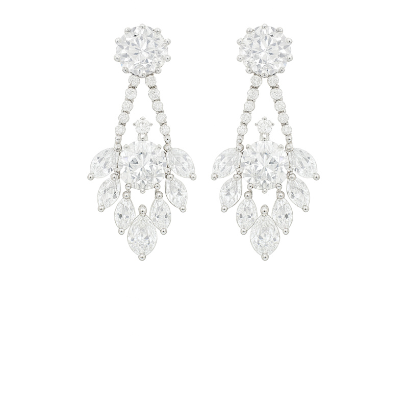 Thumbnail of Crystal Chandelier Cluster Earrings image