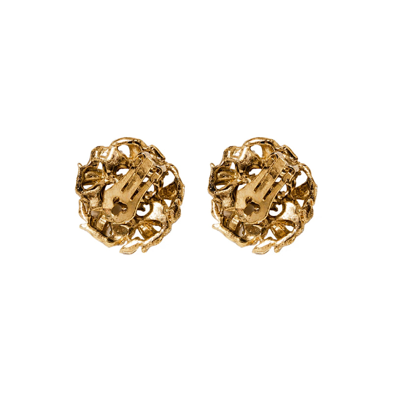 Thumbnail of Vintage Gold Plated Crystal Earrings image