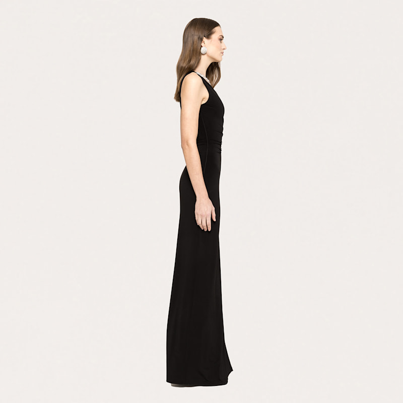 Nissa Crystal-embellished Maxi Dress - Black