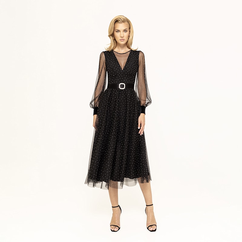 Thumbnail of Crystal-Embellished Tulle Dress image