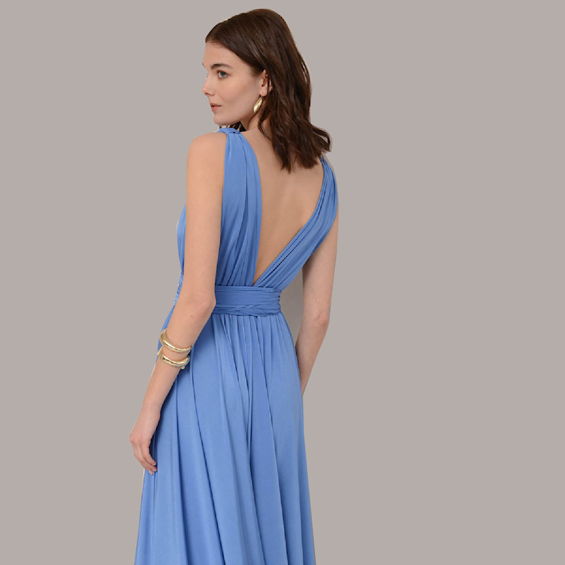 blue dress ebay Versace Leather Lace-Embellished Evening Gown main image 0