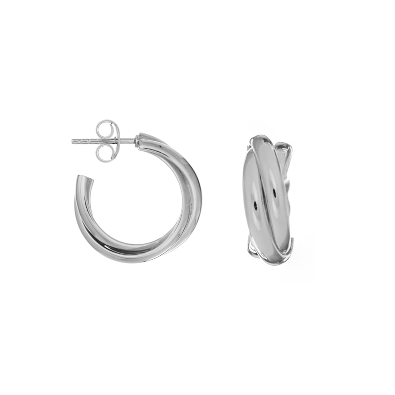 Knightsbridge Silver Triple Russian Wedding Earrings Auree