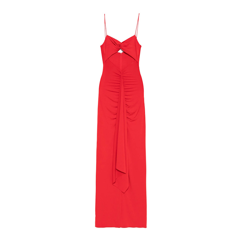 Thumbnail of Cut-Out Jersey Maxi Dress Red image