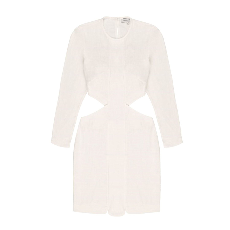 Mimh Maison Cut-out Mini Dress With Open Back - White
