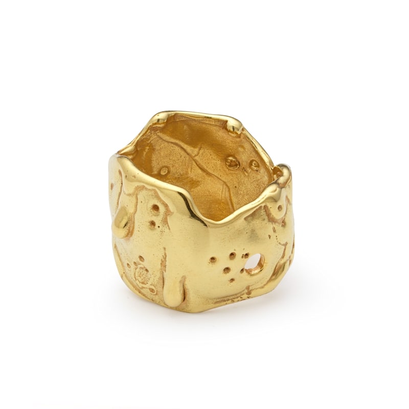 Thumbnail of Talisman Moon Ring Gold image