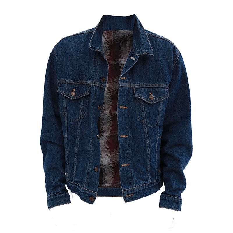Customised Vintage Blue Levis Denim Jacket | Quillattire | Wolf