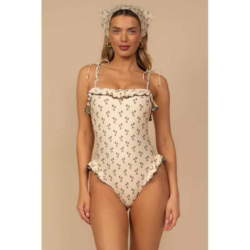 Thumbnail of Cynthia Floral Jacelyn Ruffle One-Piece image