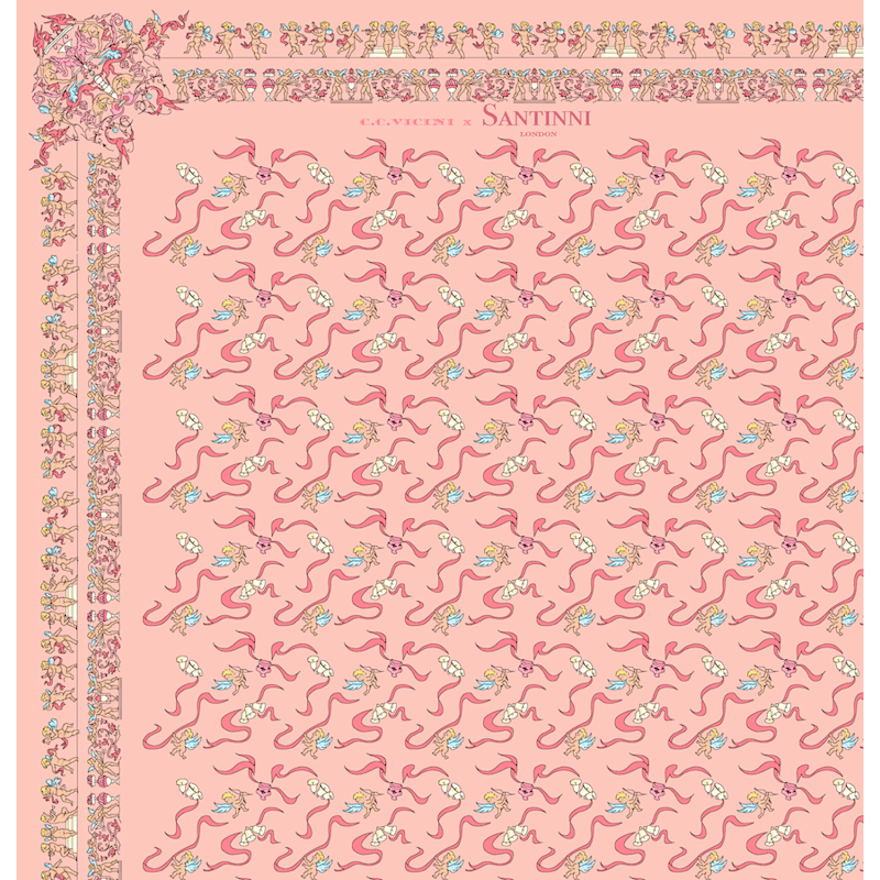 Thumbnail of 'Minuetto' 100% Mulberry Silk Scarf image