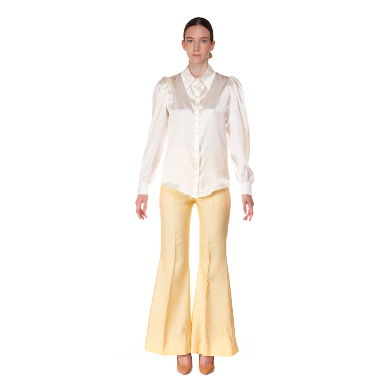 Thumbnail of Cream White Silk Blouse image