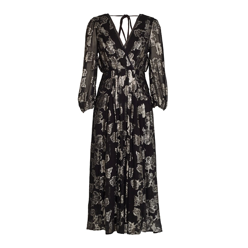 Thumbnail of Dahlia Black Silver Midi Dress image