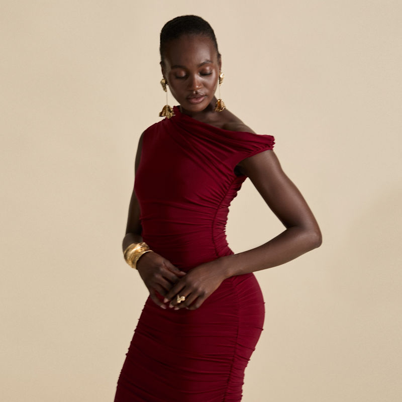 dahlia embroidered maxi dress burgundy road In Rumba Red by Celestine & Mae 1950 swing dresses shoulder design brings a Color:White + Red Girls' Navy Blue Velvet