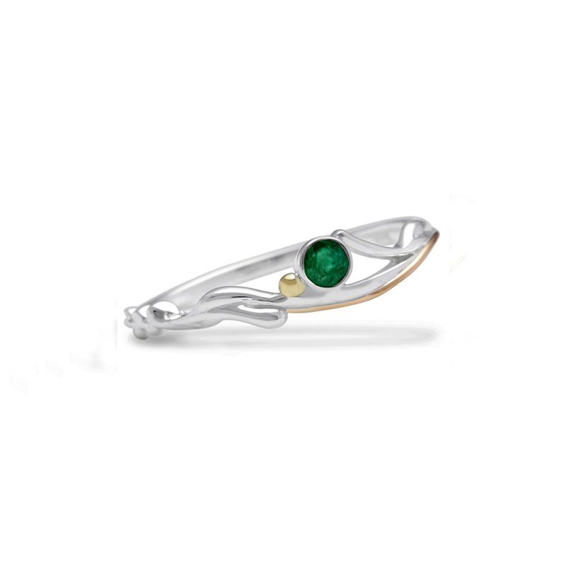 Thumbnail of Dainty Emerald Ring image